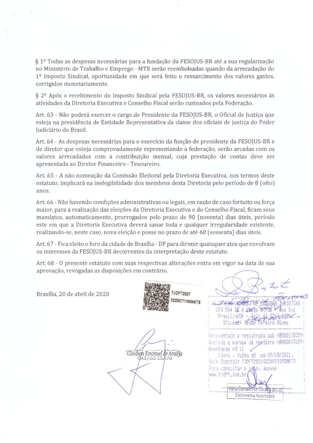 ESTATUTO FEDERAÇÃO DAS ENTIDADES SINDICAIS DOS OFICIAIS DE JUSTIÇA DO BRASIL - FESOJUS-BR_compressed_pages-to-jpg-0023